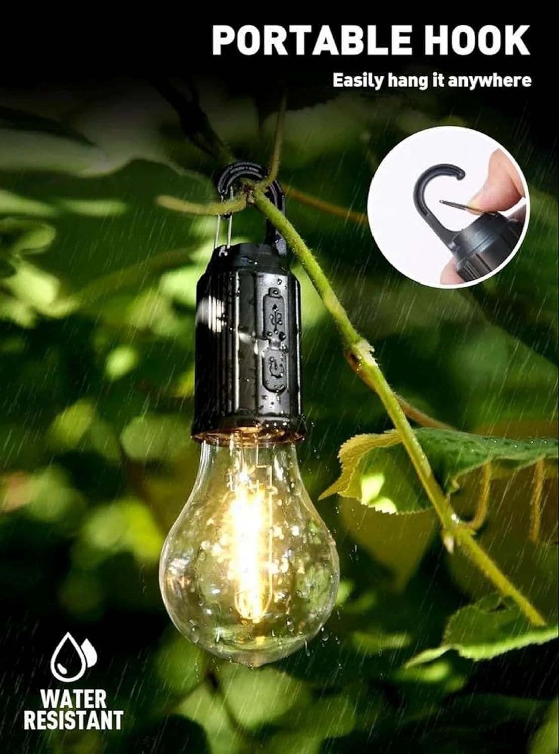 Portable Hanging Light – LED Bulb with 3 Modes for All Occasions