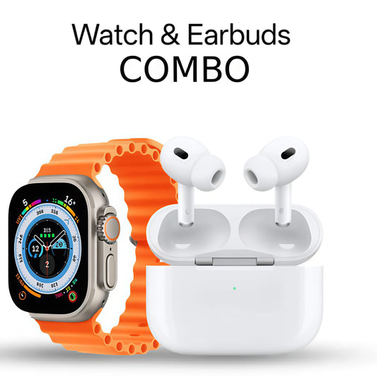 Smart Combo Pack – Ultra Smart Watch + Wireless Earbuds